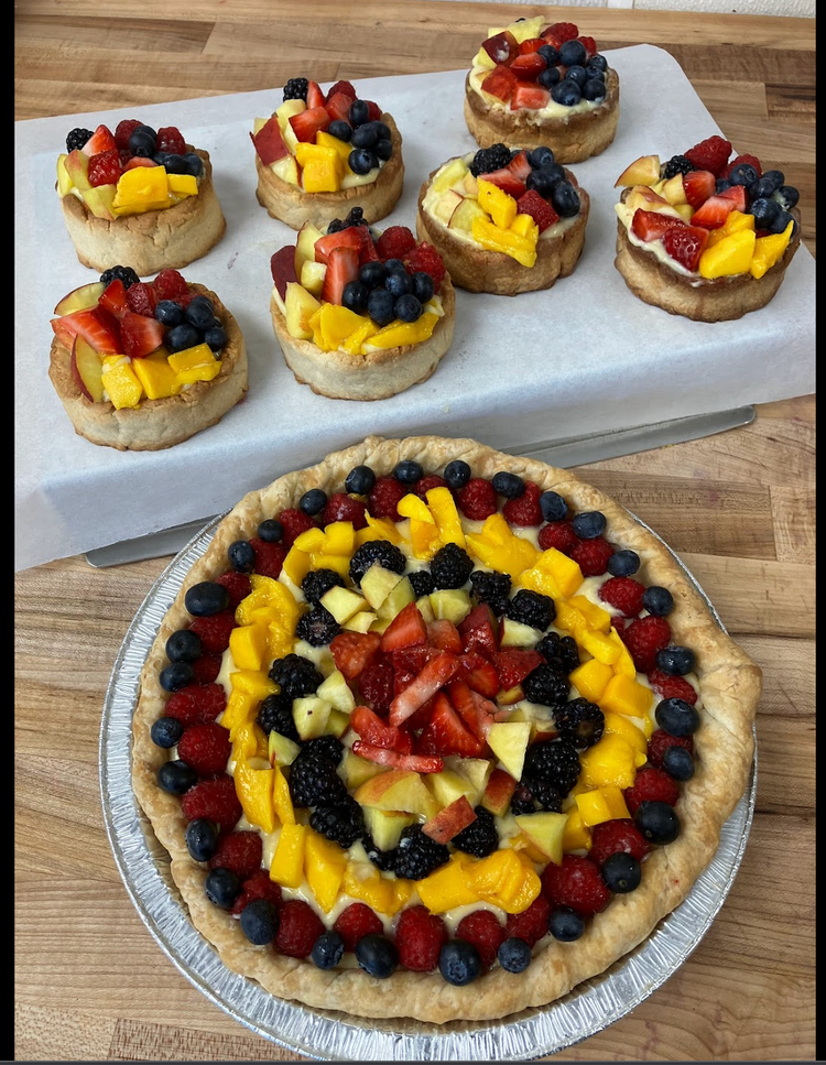 Shortbread Fruit Tart with Yuzu Glaze